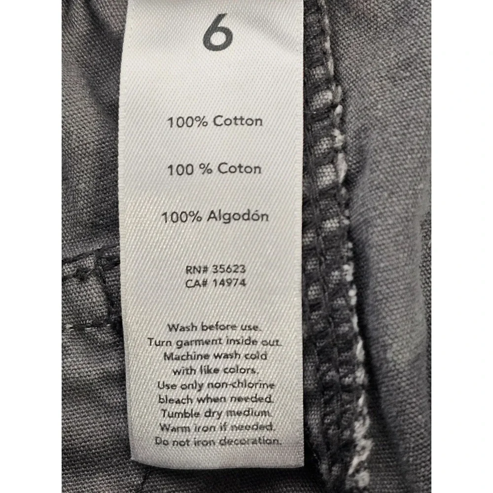 Carter's Boy gray cargo‎ pants size 6